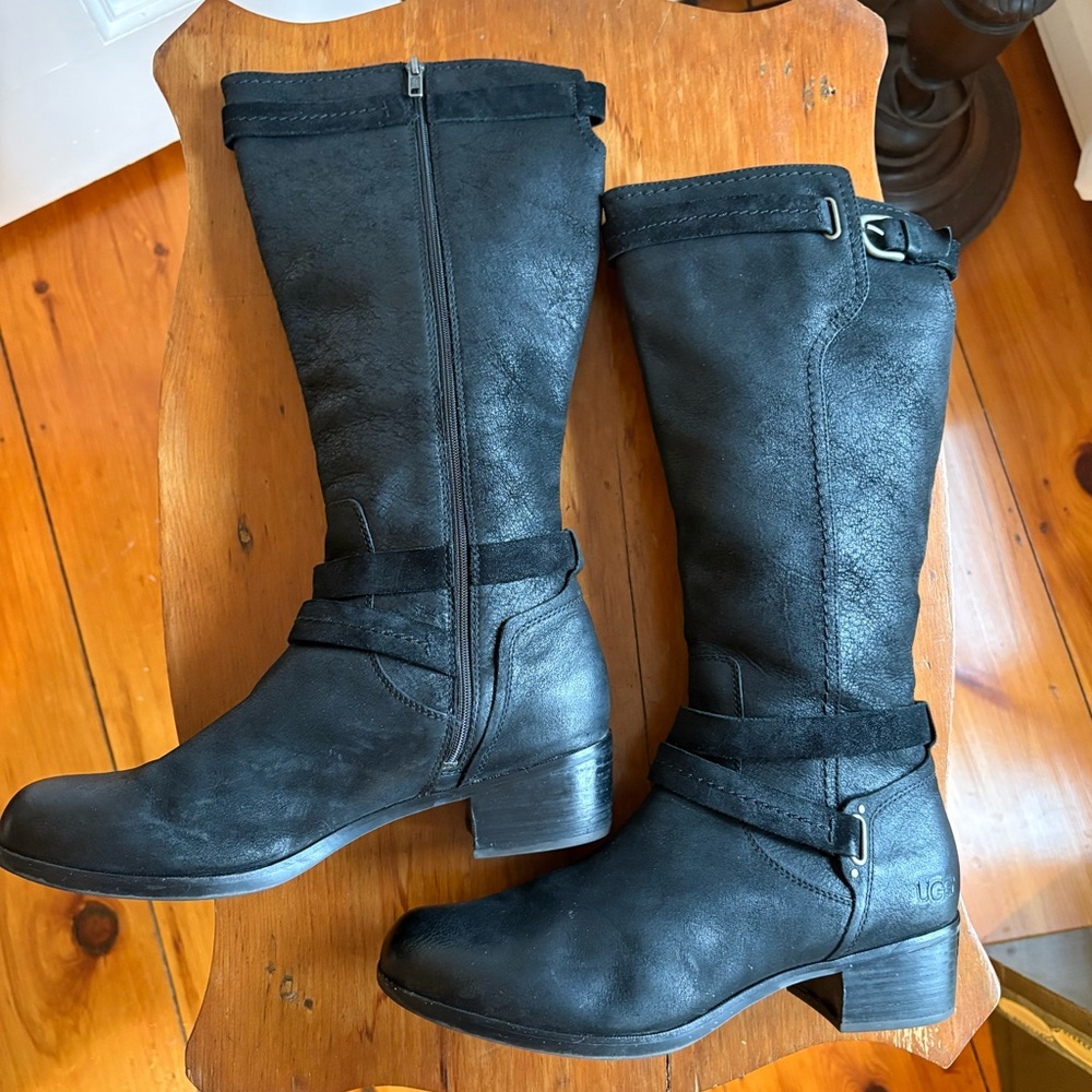 UGG Women's Black Heeled Boots
